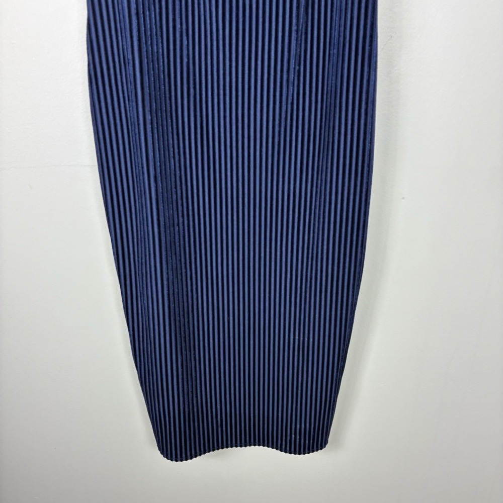House Of Harlow 1960 X Revolve Slip Dress Navy Blue Ribbed Sexy Party Formal M - Picture 4 of 11